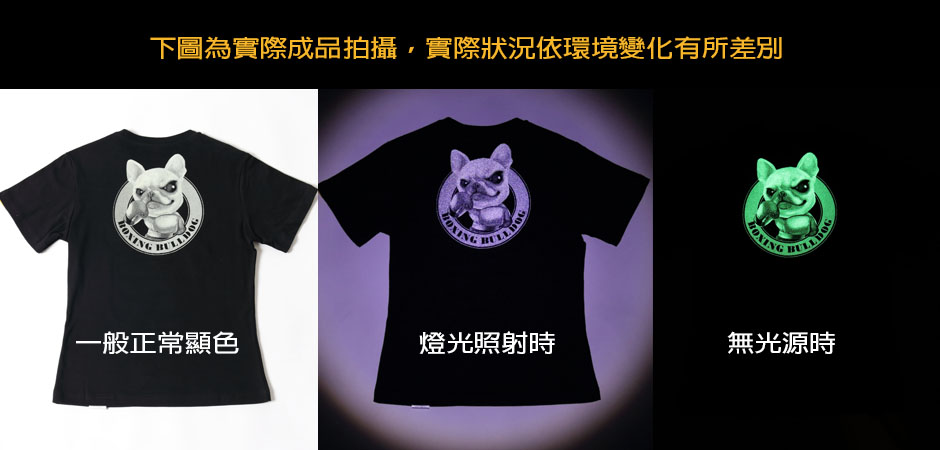 反光+夜光效果